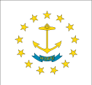 Rhode Island map logo - Rhode Island state flag