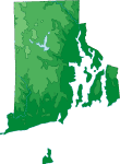 Rhode Island topographical map